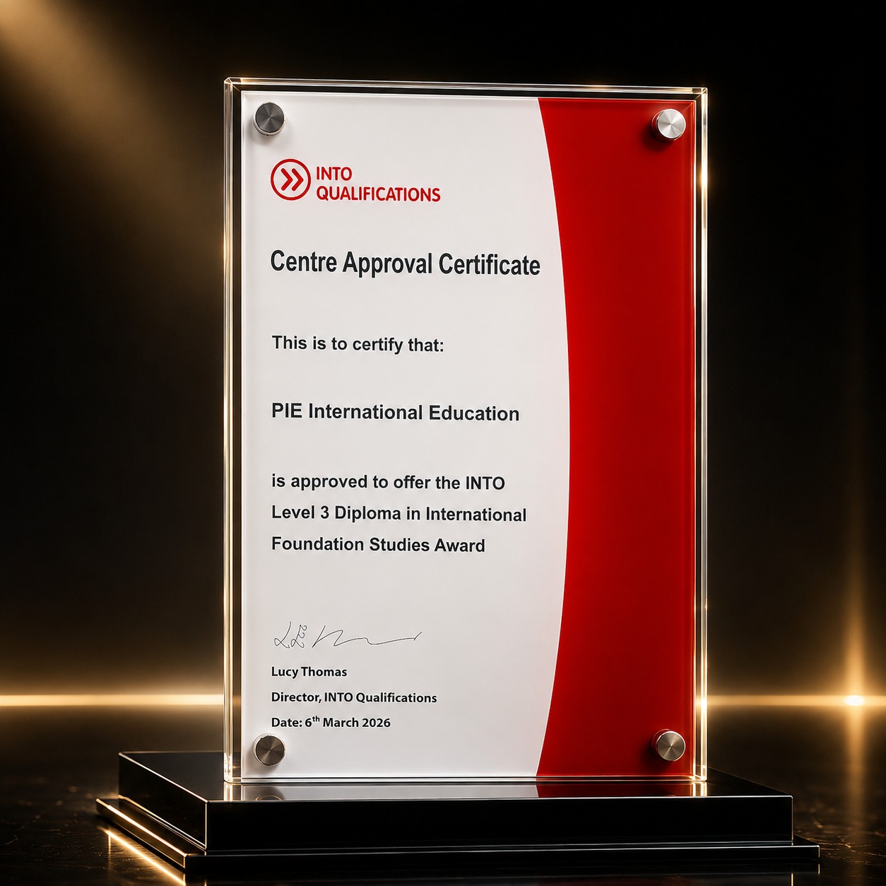 Certificate of Approval