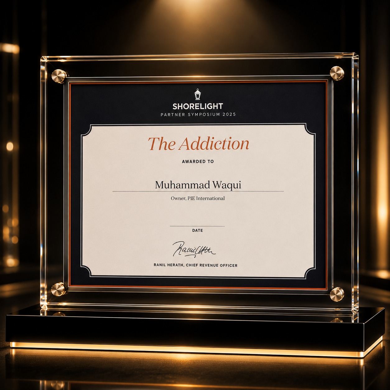 Certificate of Achievement