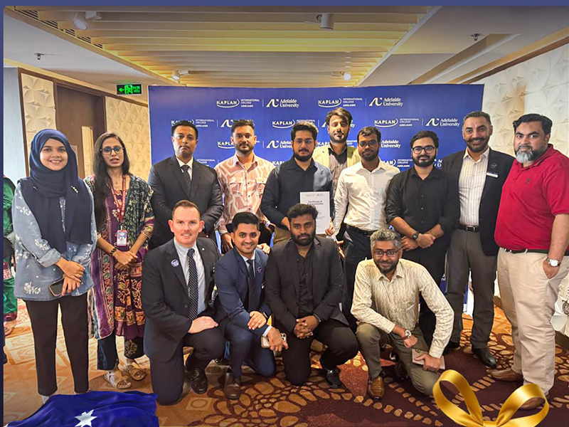 Team at Kaplan Adelaide launch event