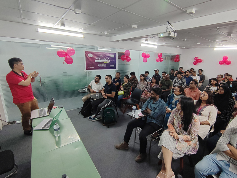 Taylors University pre-departure session with Fall intake students
